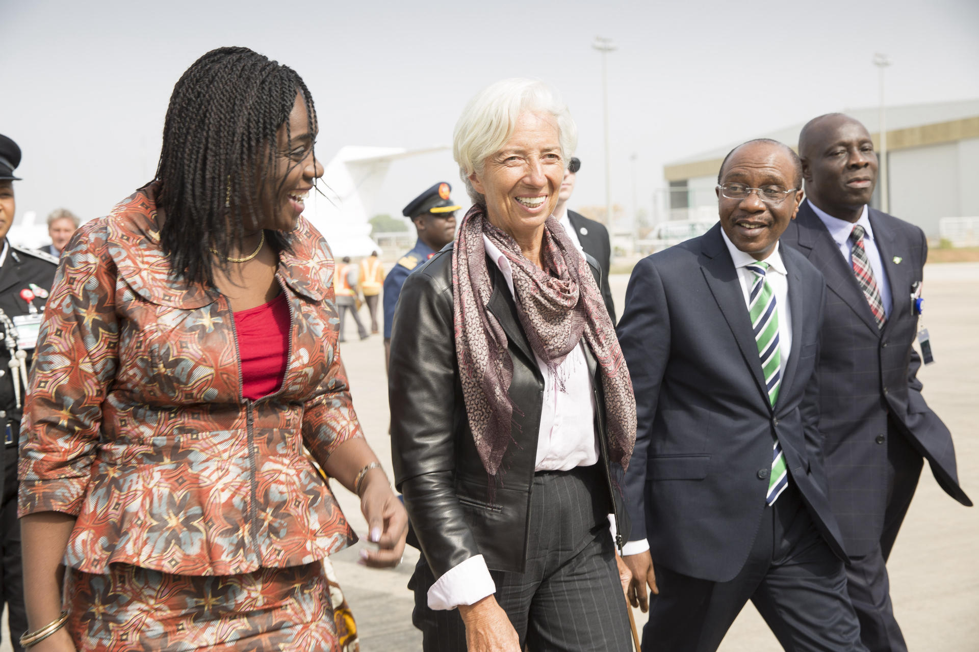 IMF Lagarde in Nigera