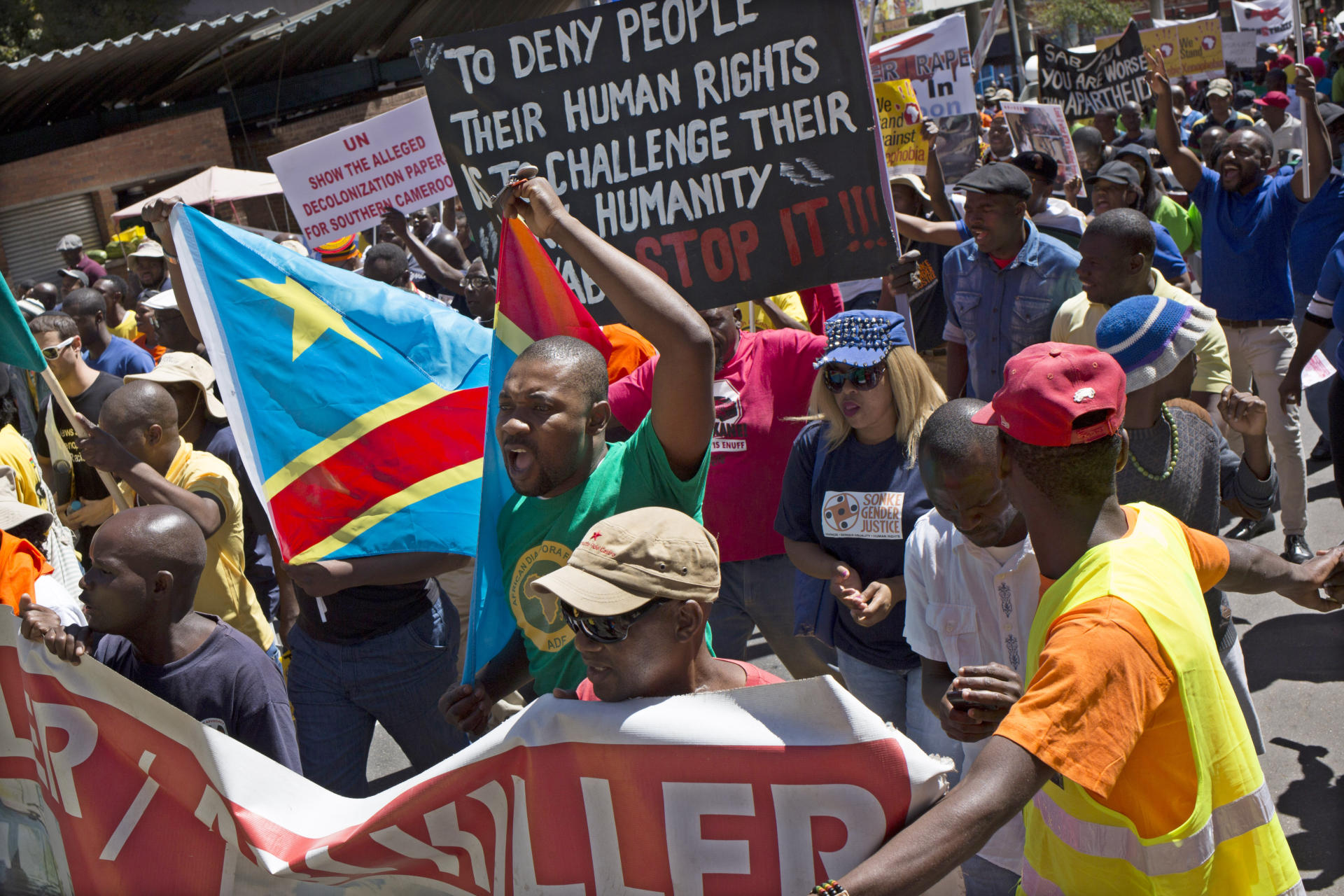 South Africa anti xenophobia march