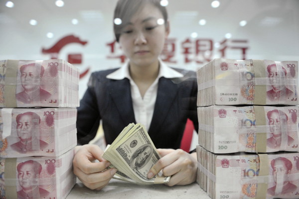 China Yuan counting