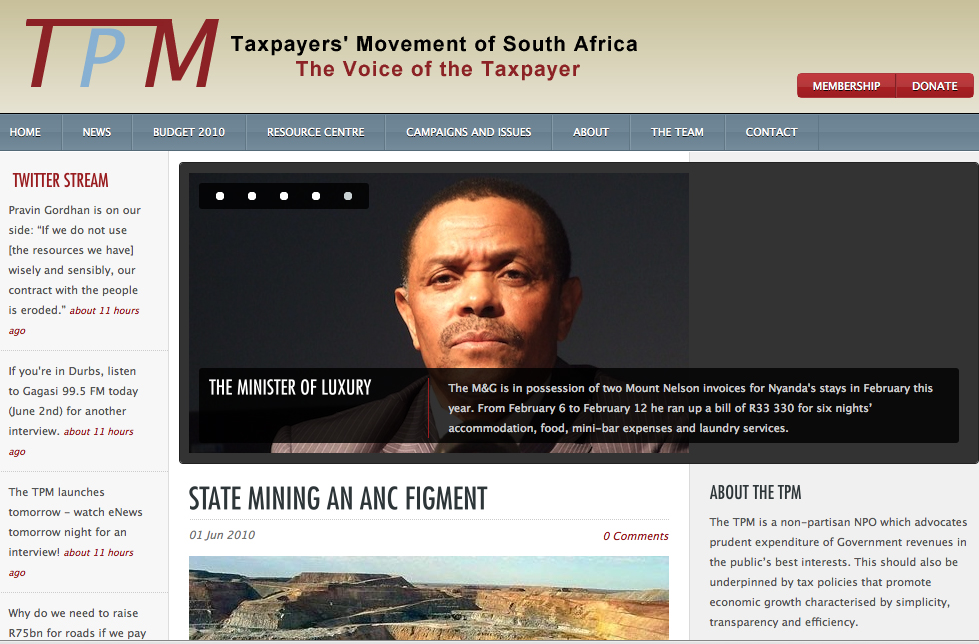 New non-political Taxpayers' Movement wants more train, less gravy