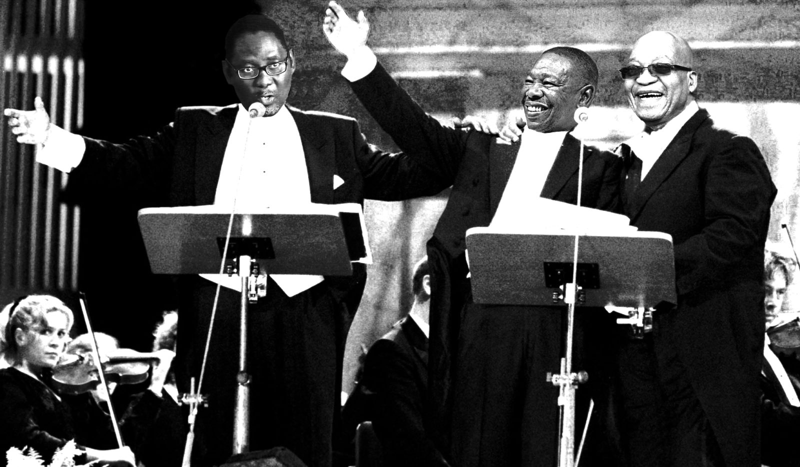 The world's three superstar opera singers, Placido Domingo (L), Jose Carreras (C) and Luciano Pavaro..