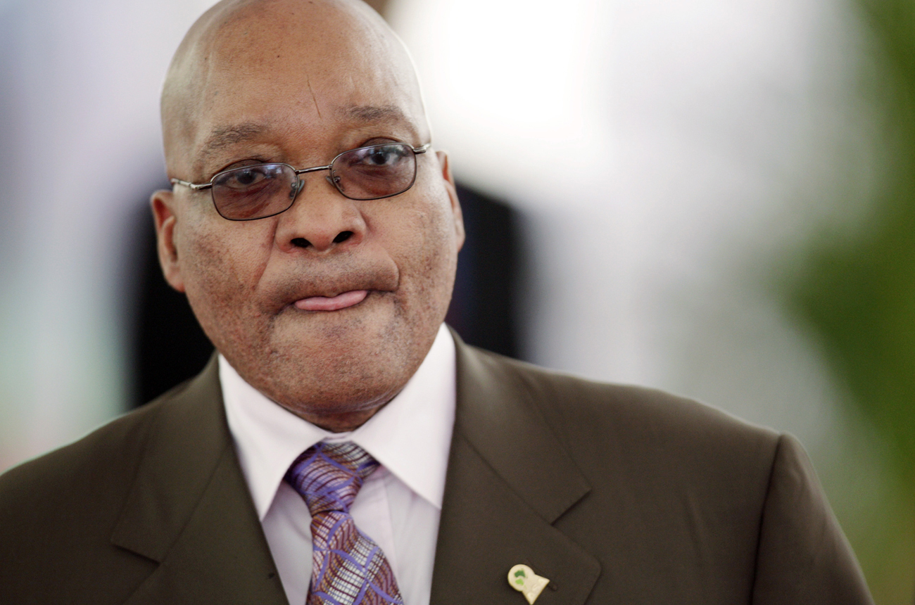 South African President Zuma arrives at a plenary session of the Africa-South America Summit in Margarita Island