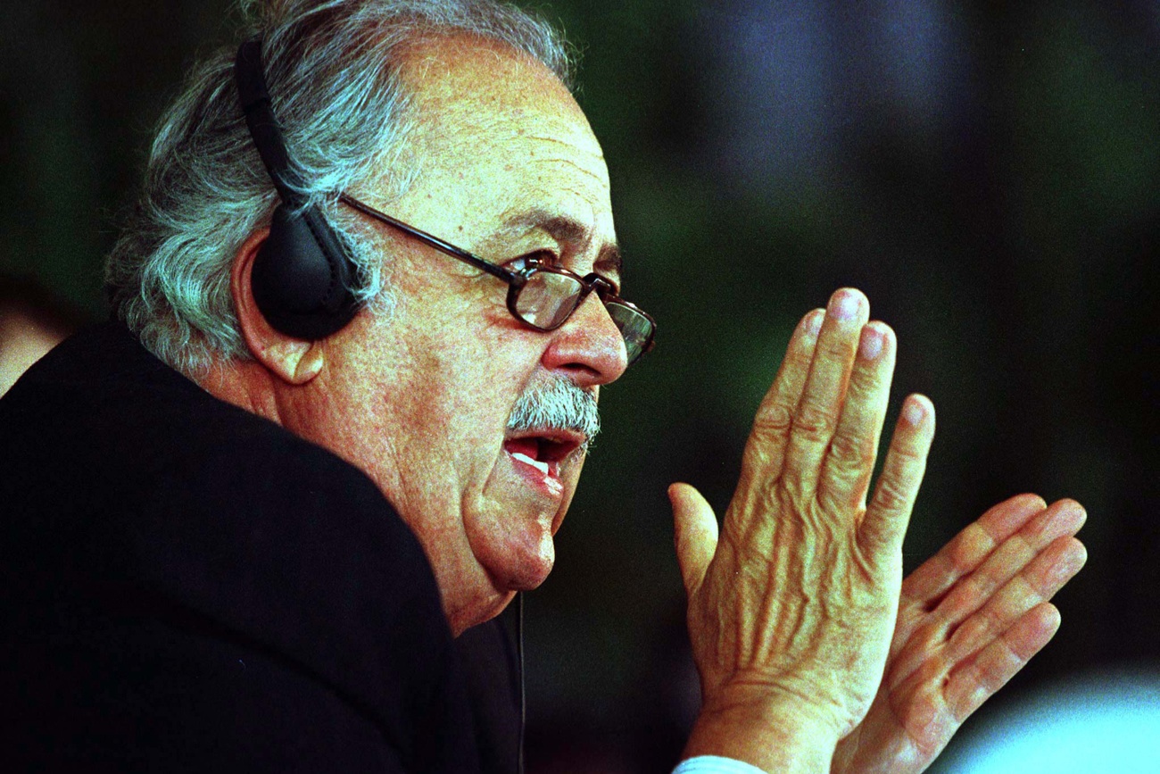 Advocate George Bizos, legal representative for the family of slain activist Steve Biko,  cross exam..