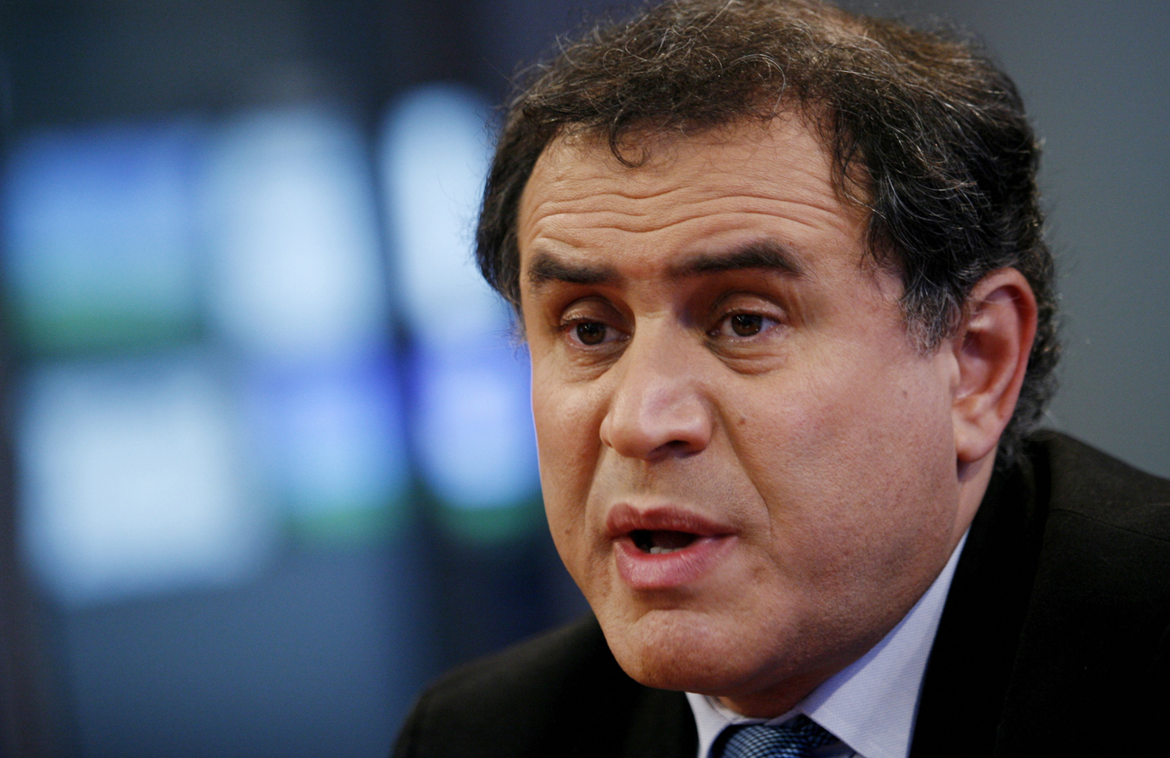 Nouriel Roubini, RGE Monitor Chairman, speaks at the Reuters 2009 Investment Outlook Summit in New York