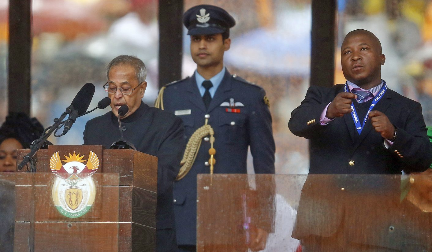Fake 'signer' at Mandela memorial outrages deaf