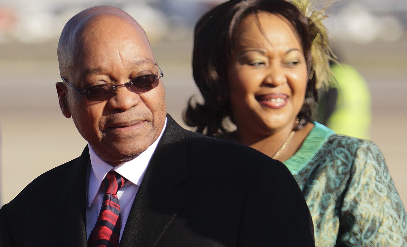 South Africa's President Jacob Zuma arrives at Heathrow Airport in London