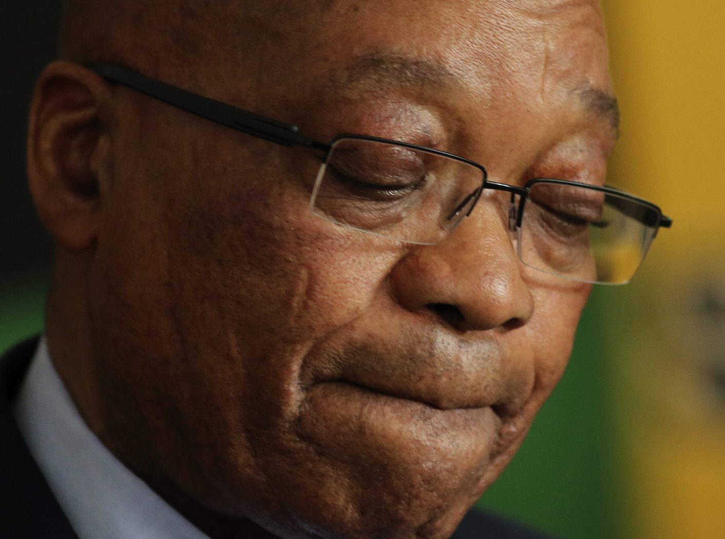 South African President Jacob Zuma addresses editors at the SA National Editors' Forum (Sanef) in Johannesburg