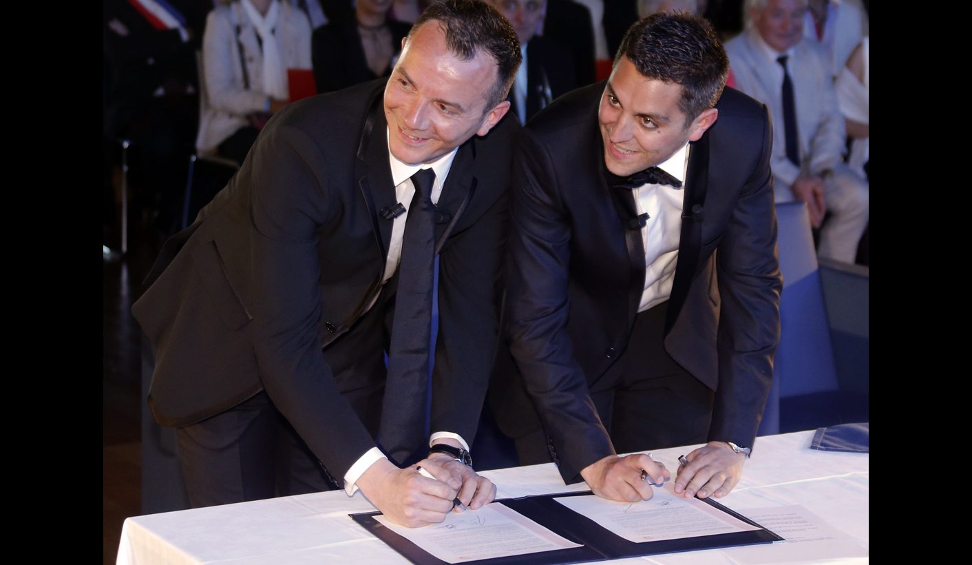 Vincent and Bruno got married, the first in France