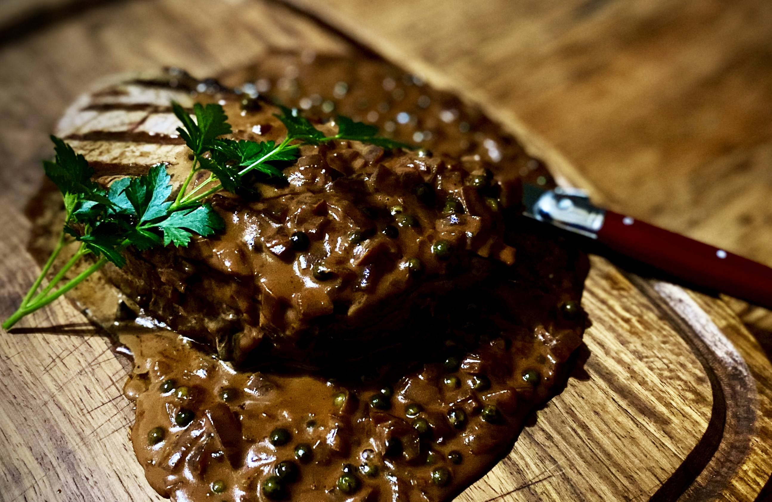 What’s cooking today: Green peppercorn sauce