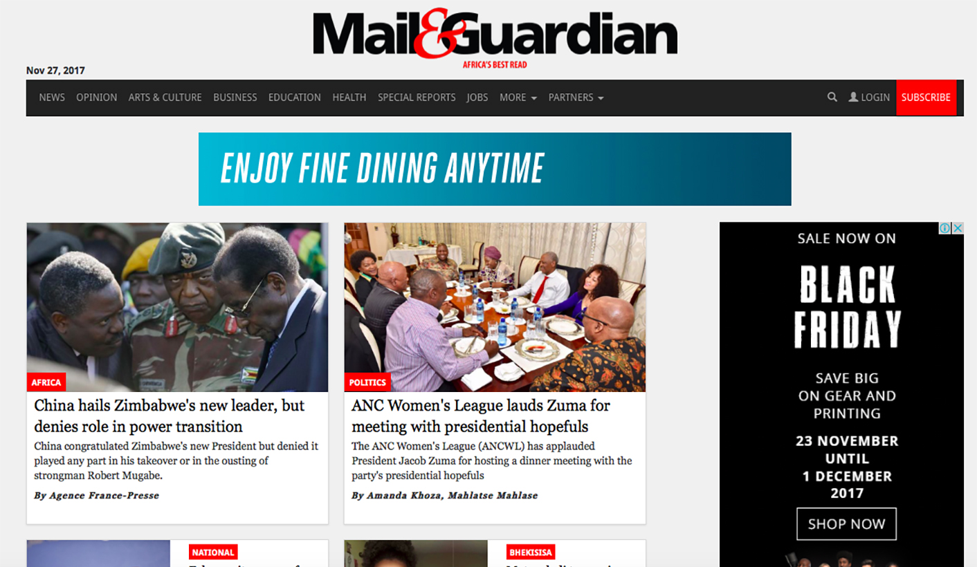 Newsflash: Mail & Guardian up for sale