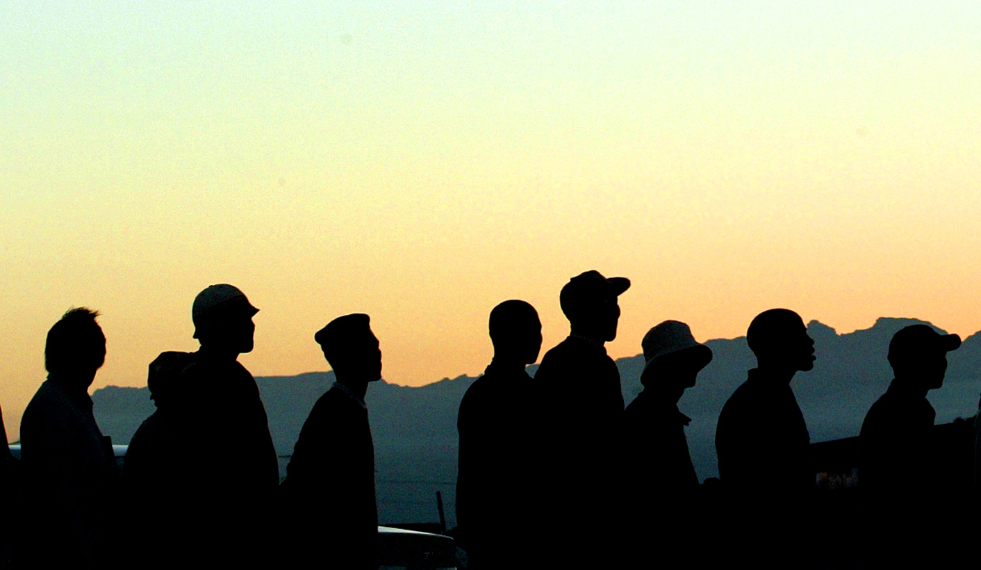 VOTERS CAST THEIR BALLOTS IN SOUTH AFRICA'S THIRD DEMOCRATIC ELECTIONS.