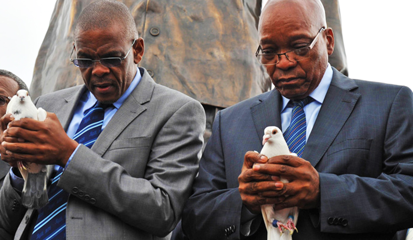 President Jacob Zuma unveils Mandela Statue