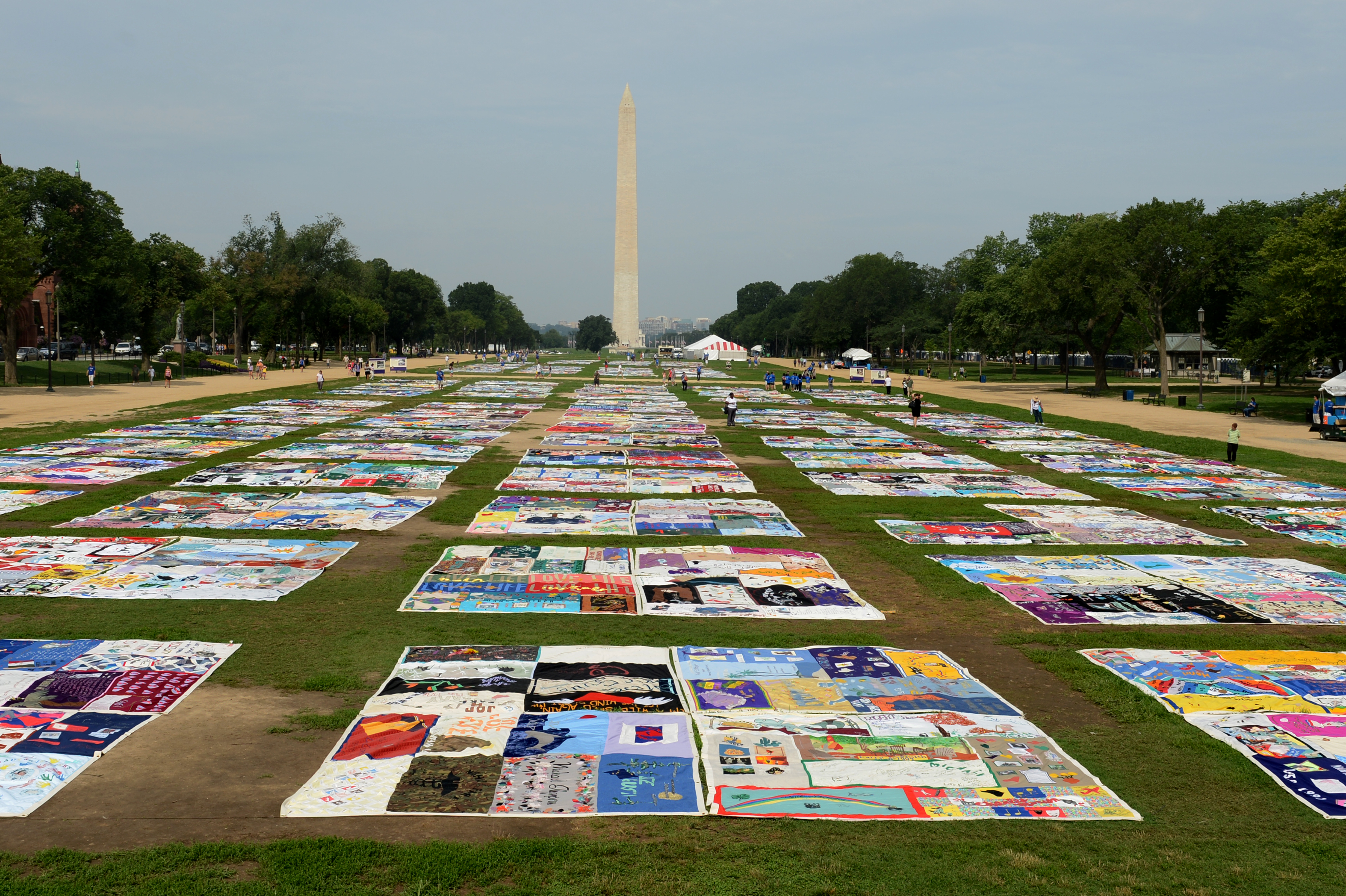 Volunteers turn gigantic AIDS Memorial Quilt fabric into coronavirus masks