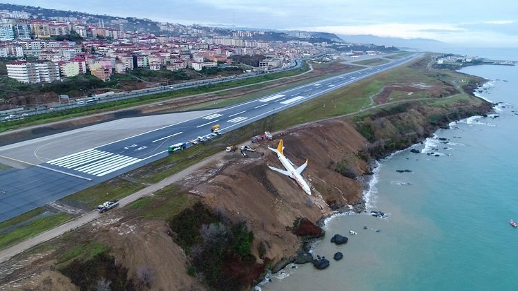 Passenger plane skids off runway at Trabzon airport