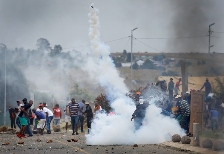 South Africa xenophobia protest