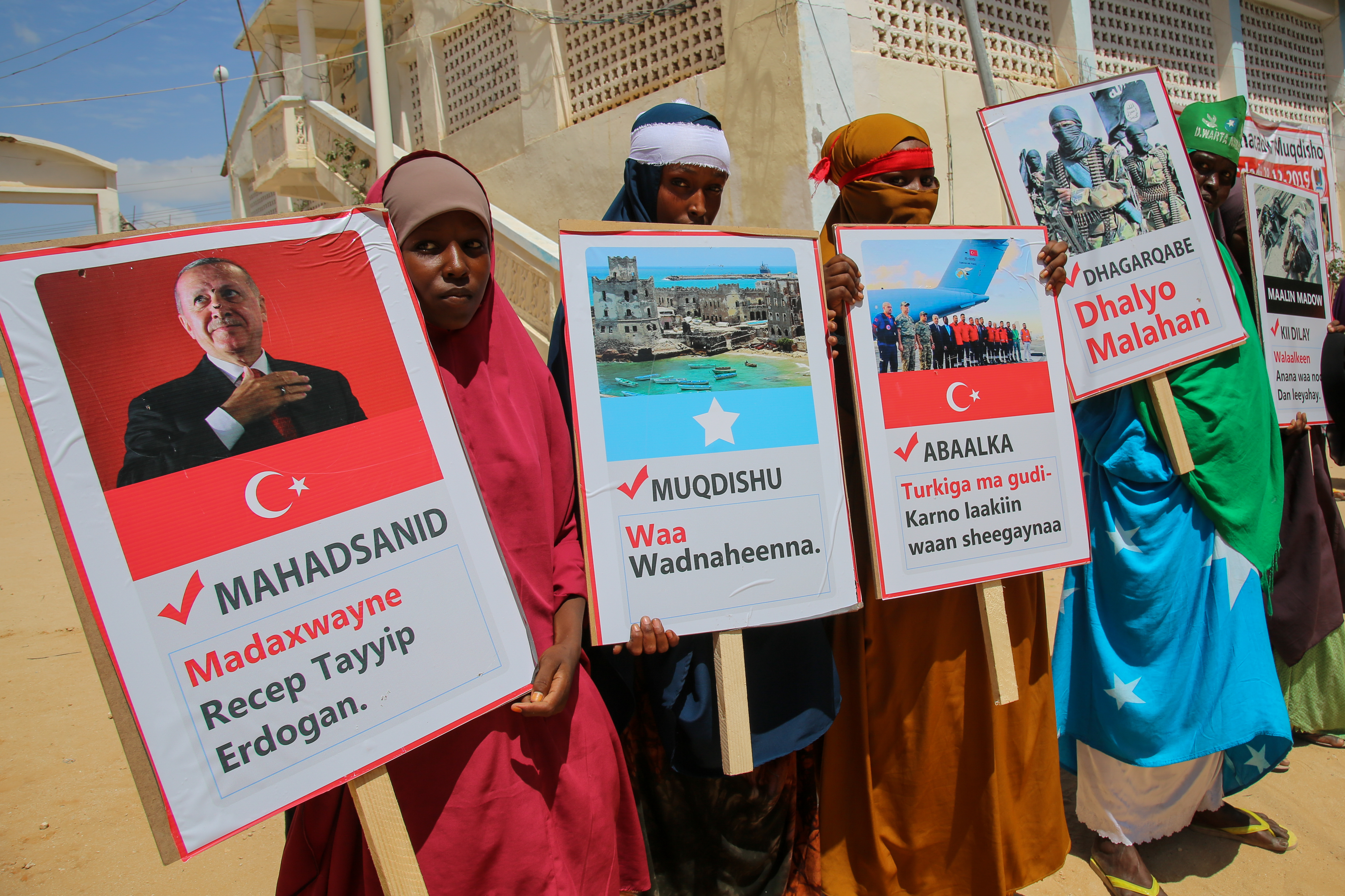 Demonstration against recent deadly blast in Mogadishu