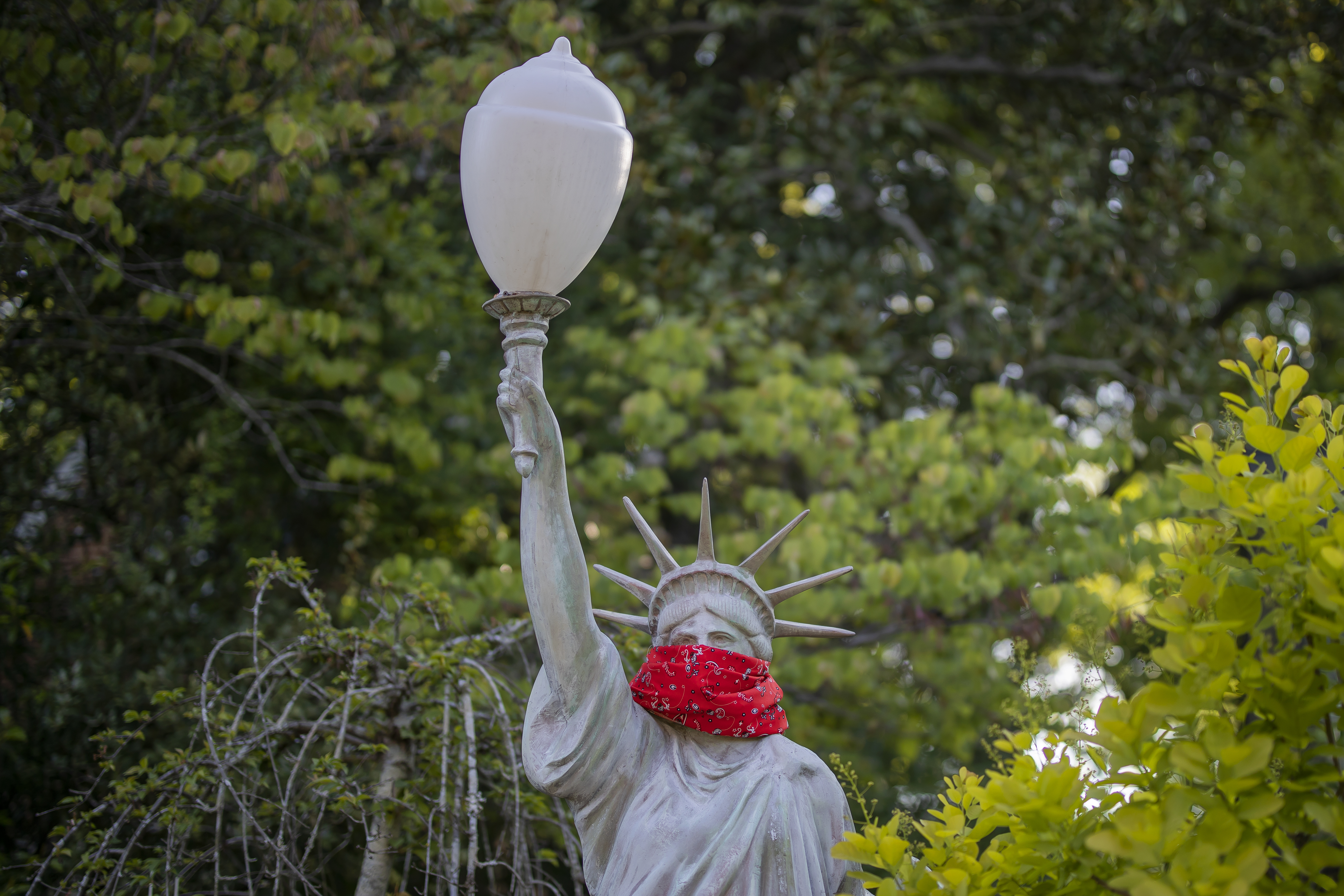 Coronavirus COVID-19 reactions in Atlanta, Georgia.