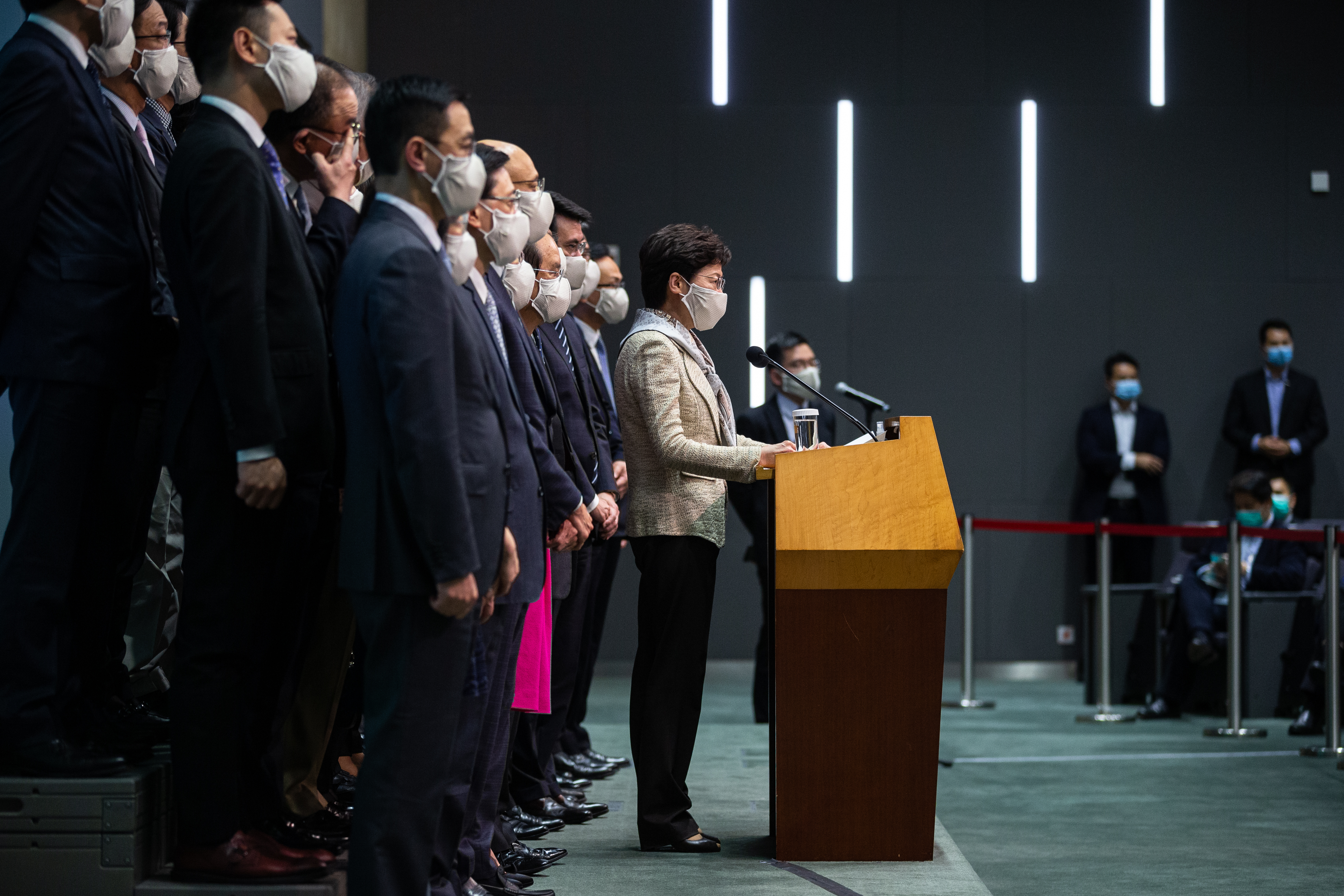 Chief Executive Carrie Lam's press conference about national security law for Hong Kong