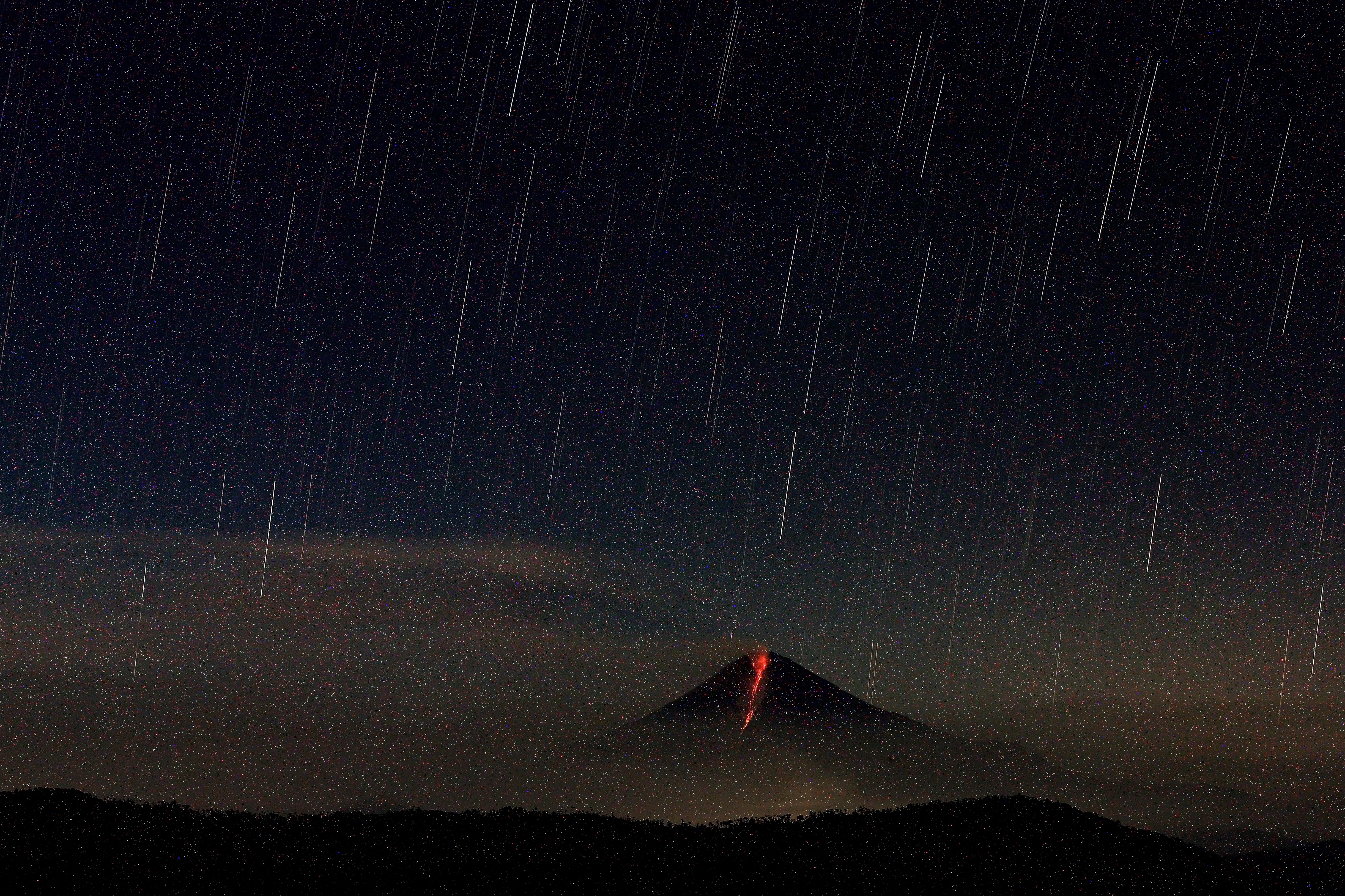 Sangay volcano in activity in Ecuador