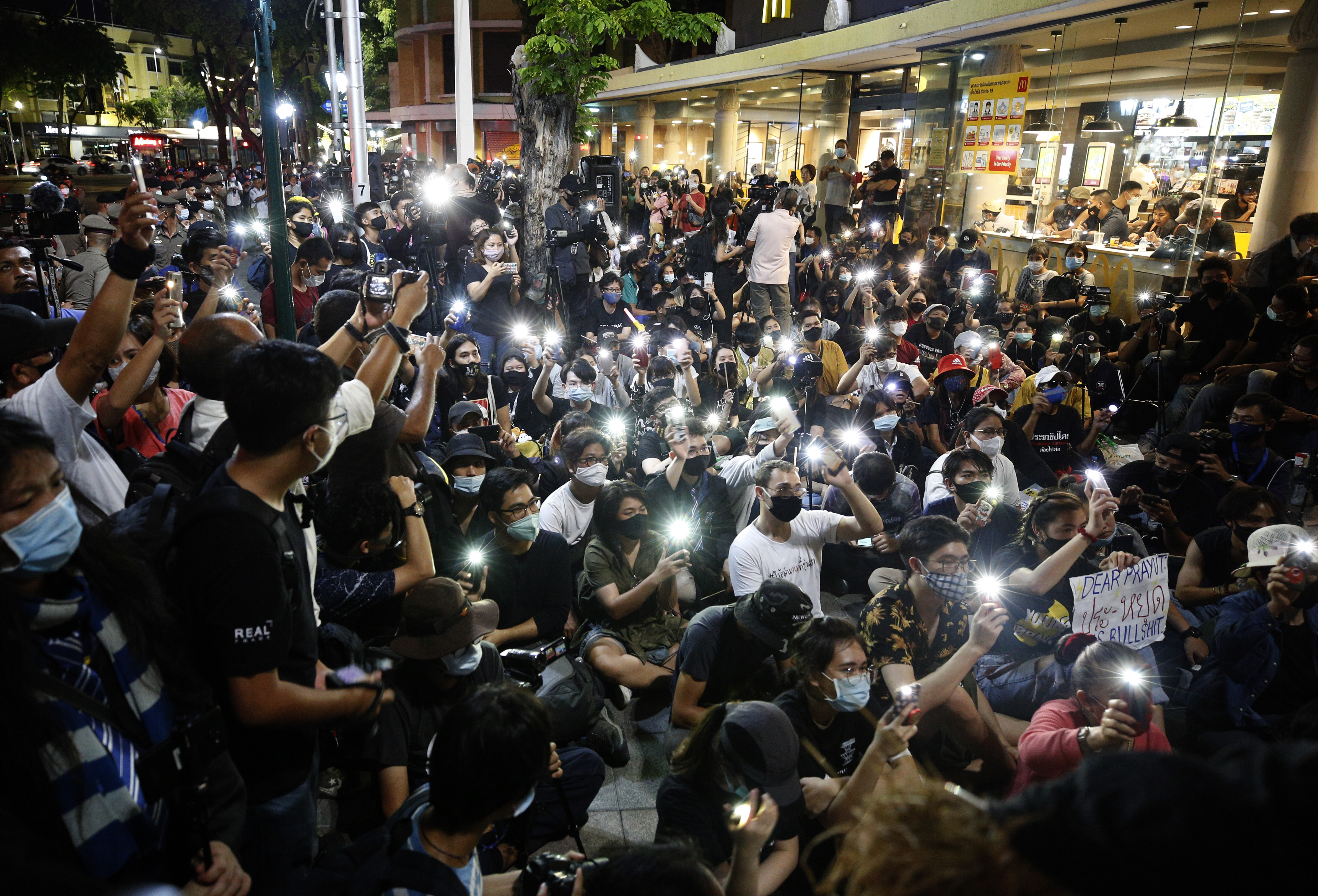 Thai PM asks student protesters 'not to create chaos'