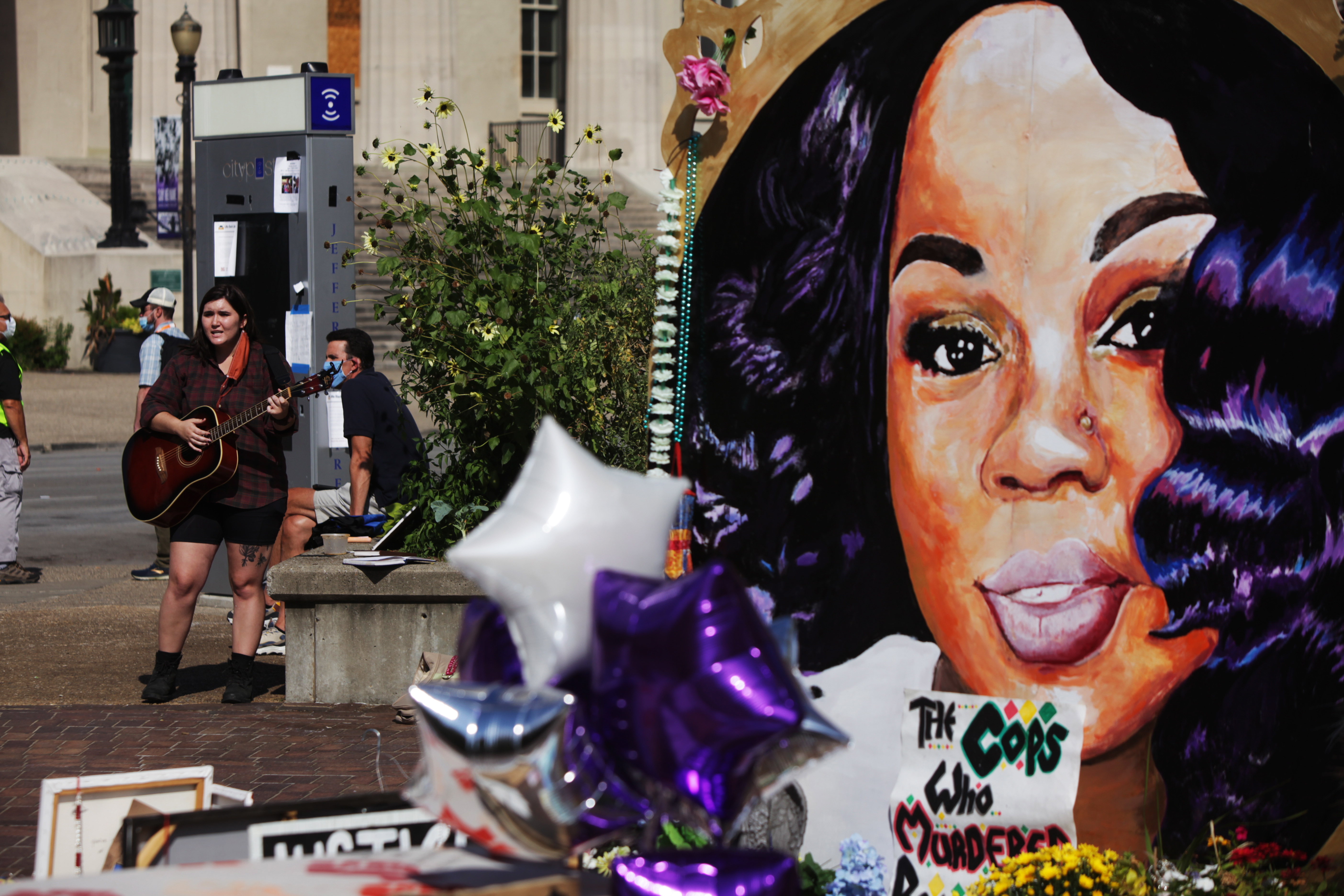 Protests in Louisville, Kentucky, following the grand jury indictment in the death of Breonna Taylor