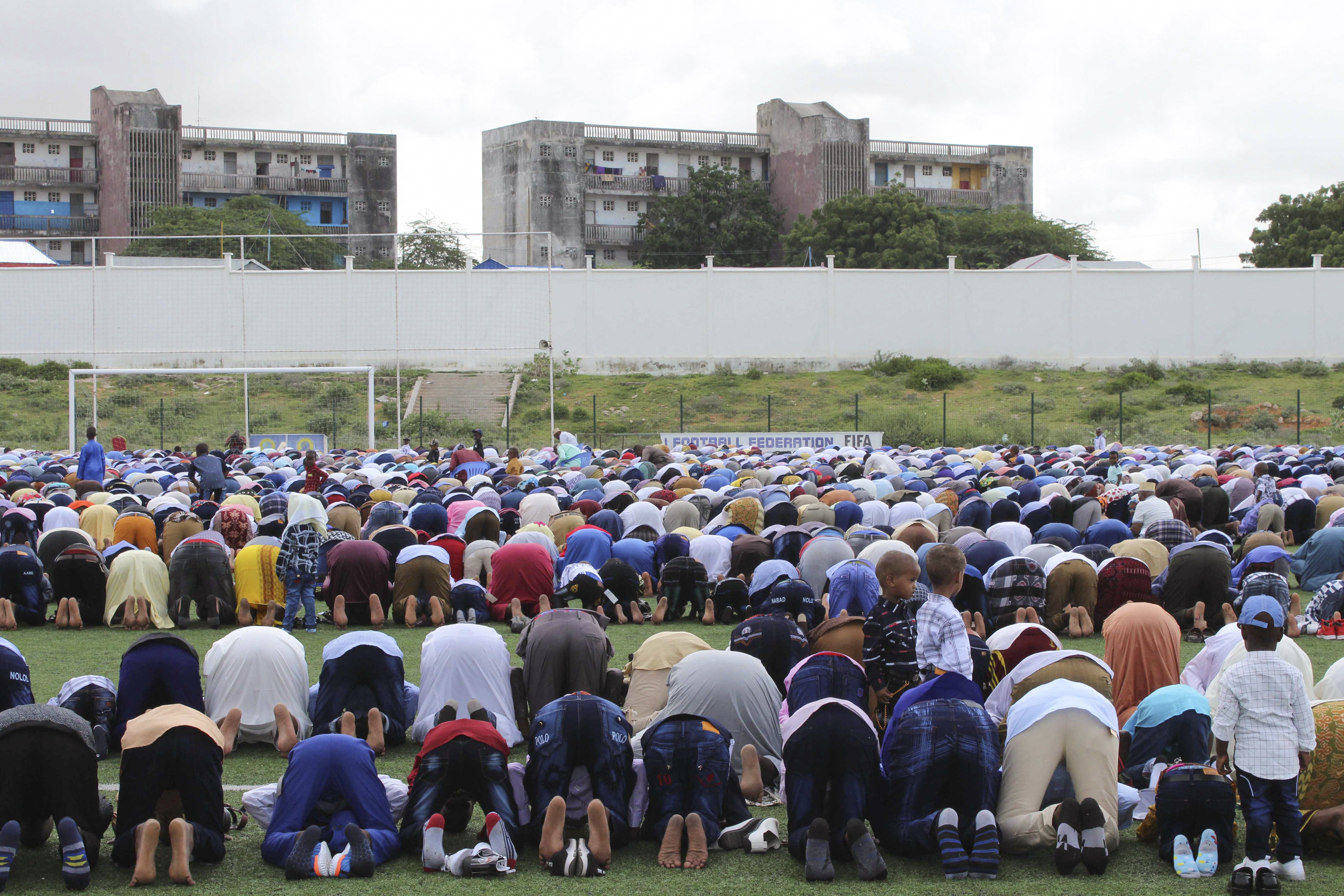Somali Muslims celebrate Eid al-Fitr