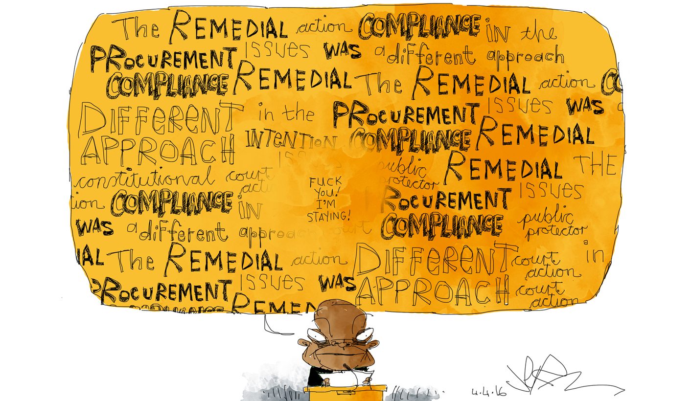 Cartoon: He's staying