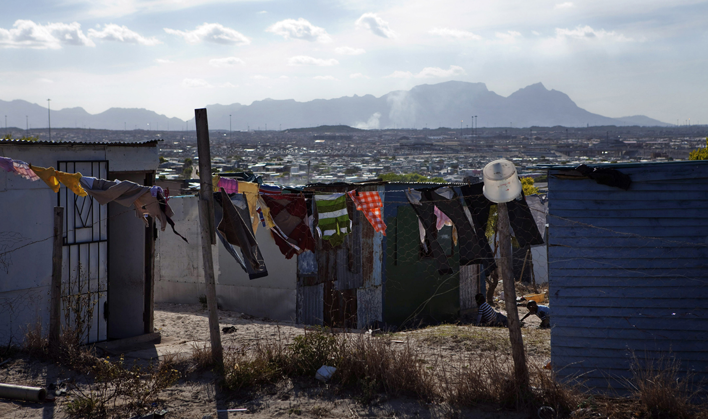A general view of squatter shacks in Cape Town's Khayelitsha township