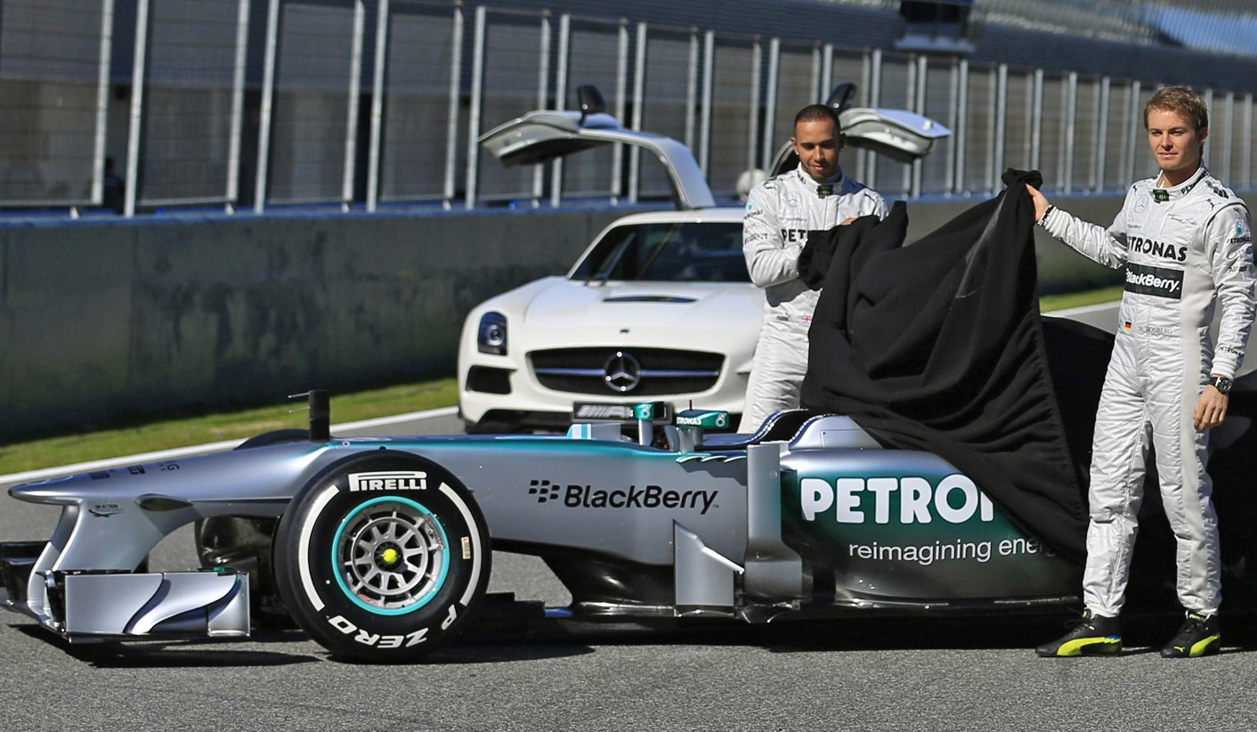 Lewis Hamilton Shows Off His New Mercedes
