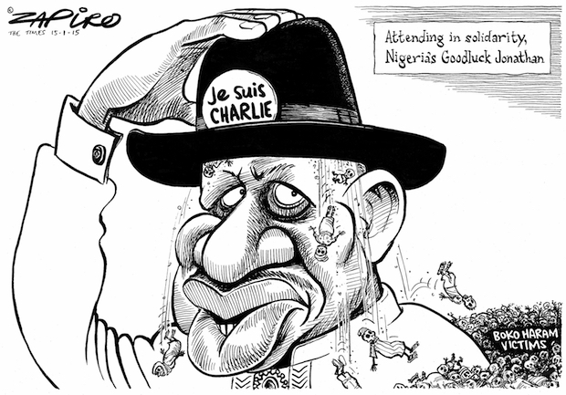 Goodluck Jonathan - Je suis Charlie mais je ne suis pas BAGA