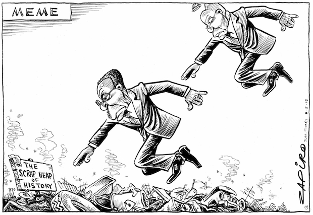 Meme based on #Mugabefalls
