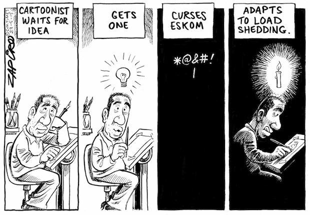 Zapiro's Own Frustration with Load Shedding