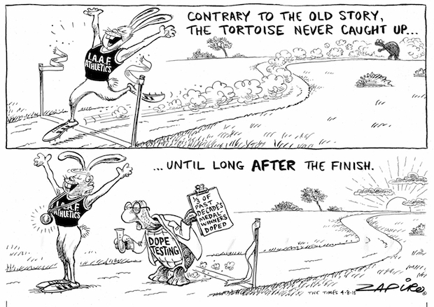 Farce at the IAAF Athletics