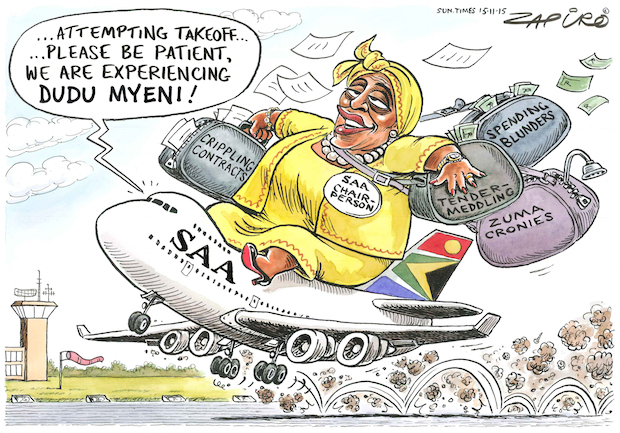 The Dudu Myeni effect on SAA
