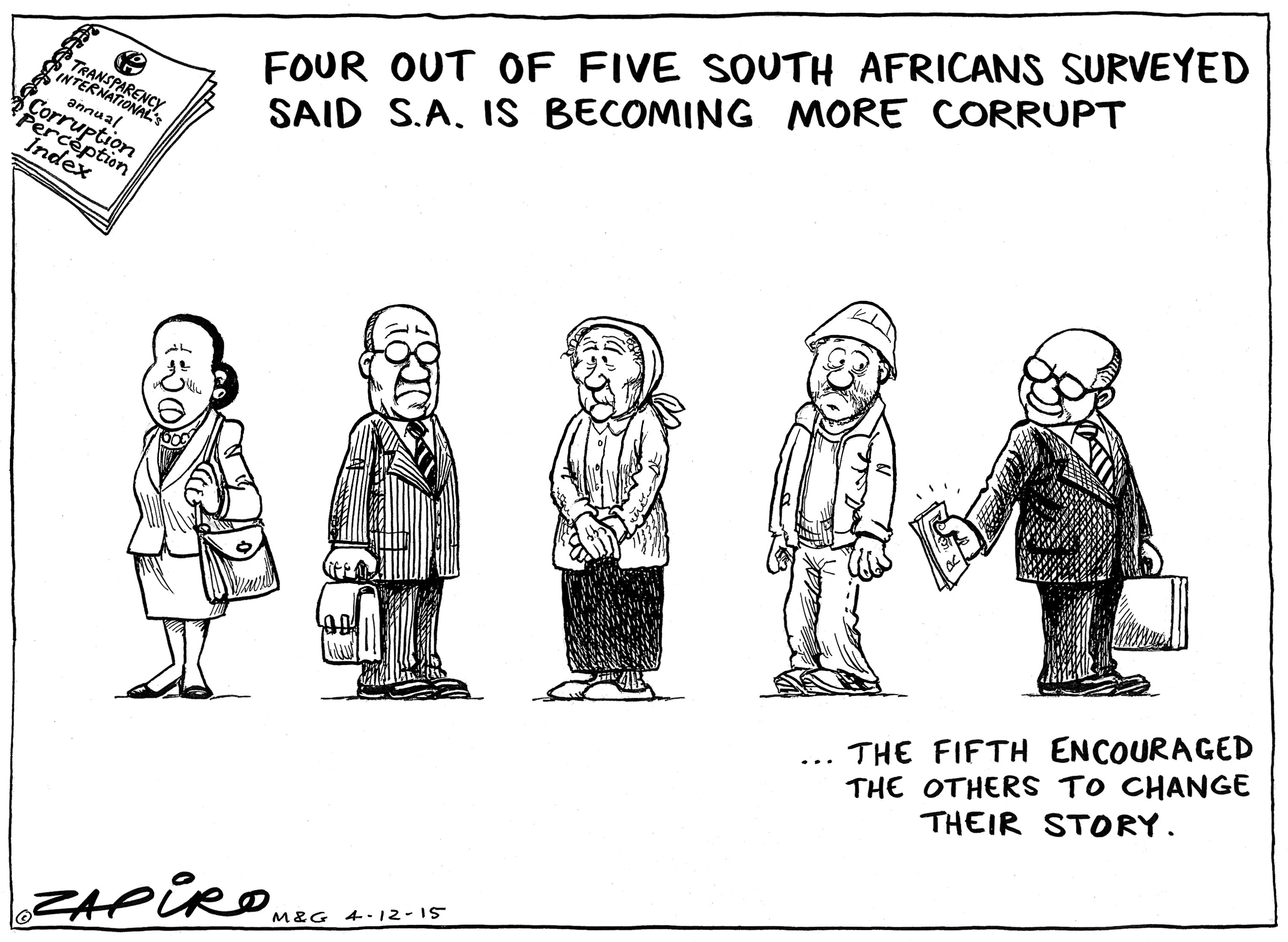 Courruption Preception Index in South Africa