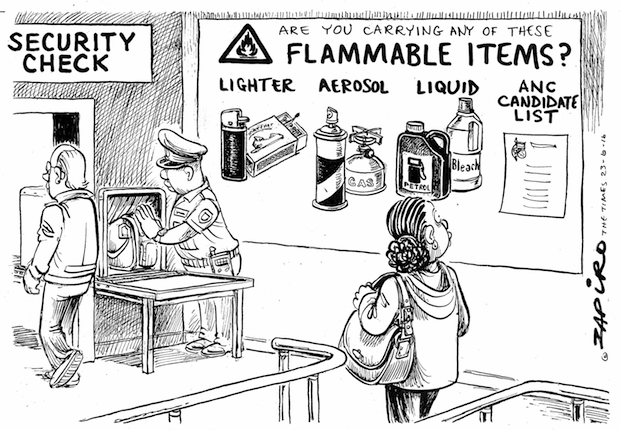 Flammable items