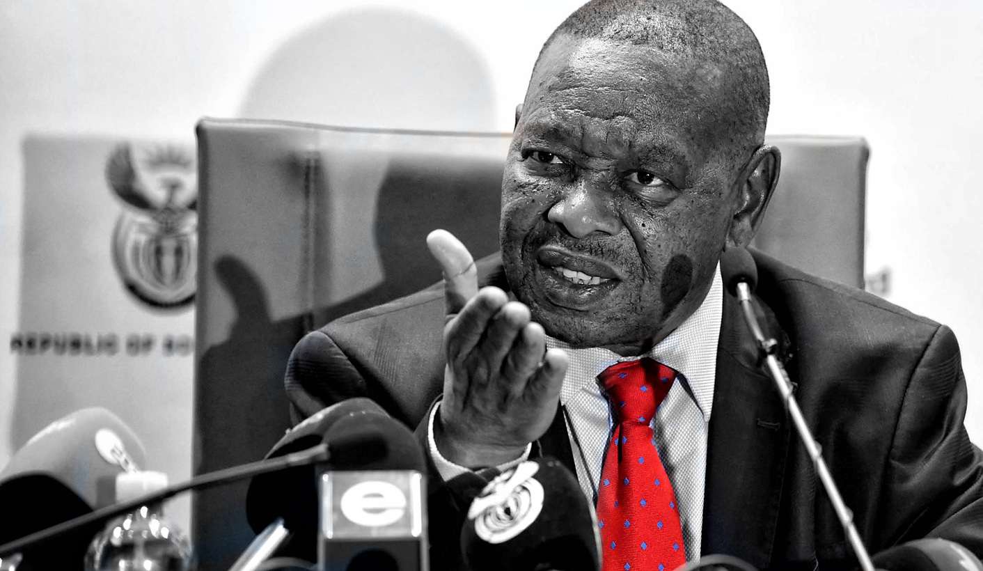 Higher Education and Training Minister Dr Blade Nzimande briefin