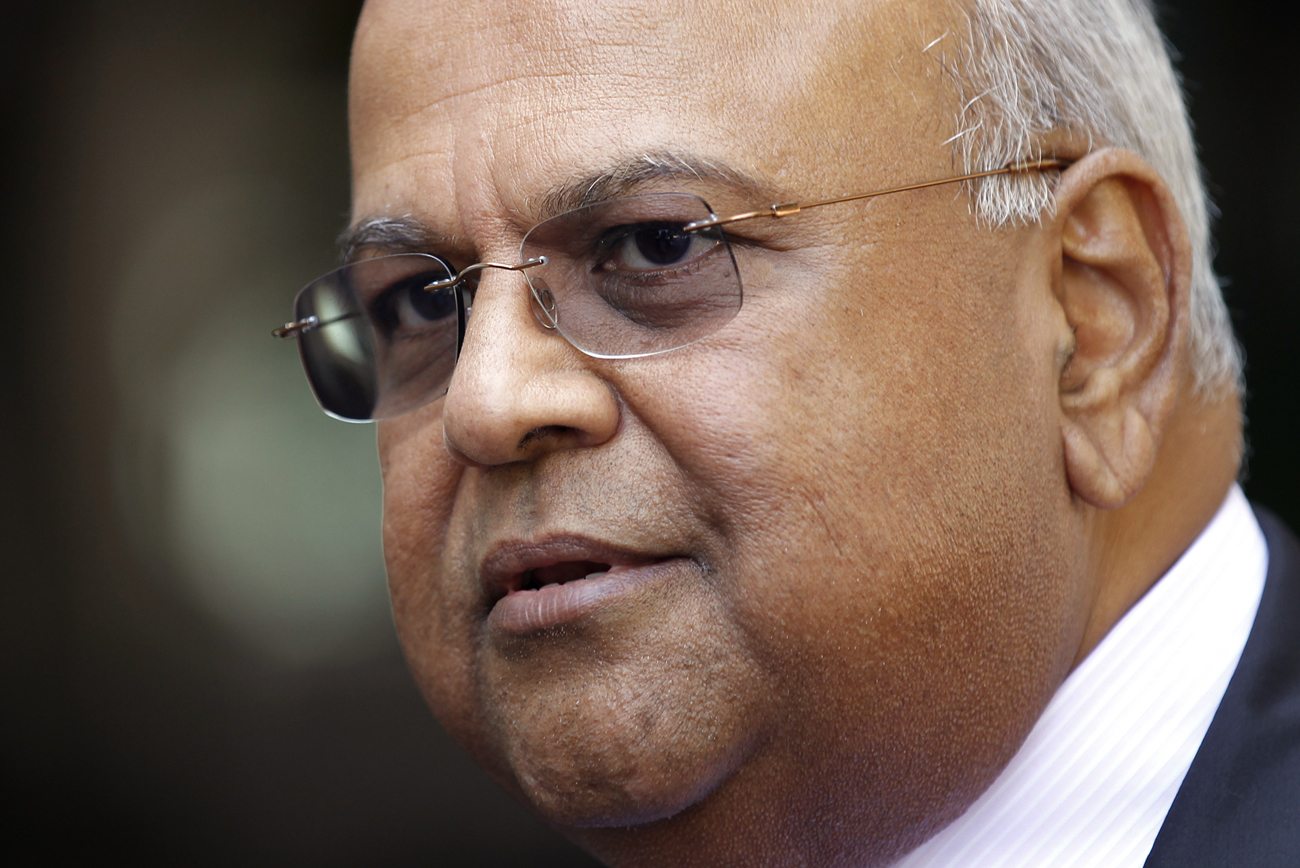 South Africa's Finance Minister Pravin Gordhan looks on during the Reuters Africa Investment Summit held in Johannebsurg