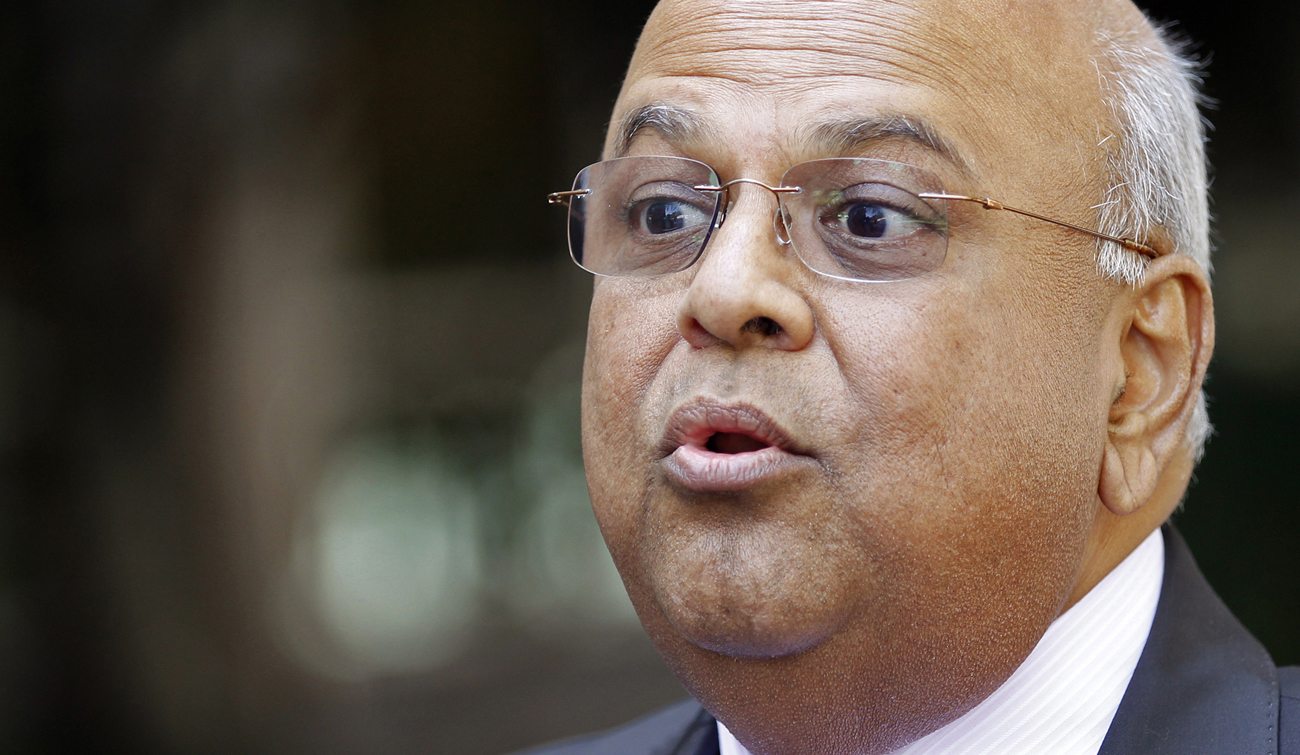 South Africa's Finance Minister Pravin Gordhan looks on during the Reuters Africa Investment Summit held in Johannebsurg
