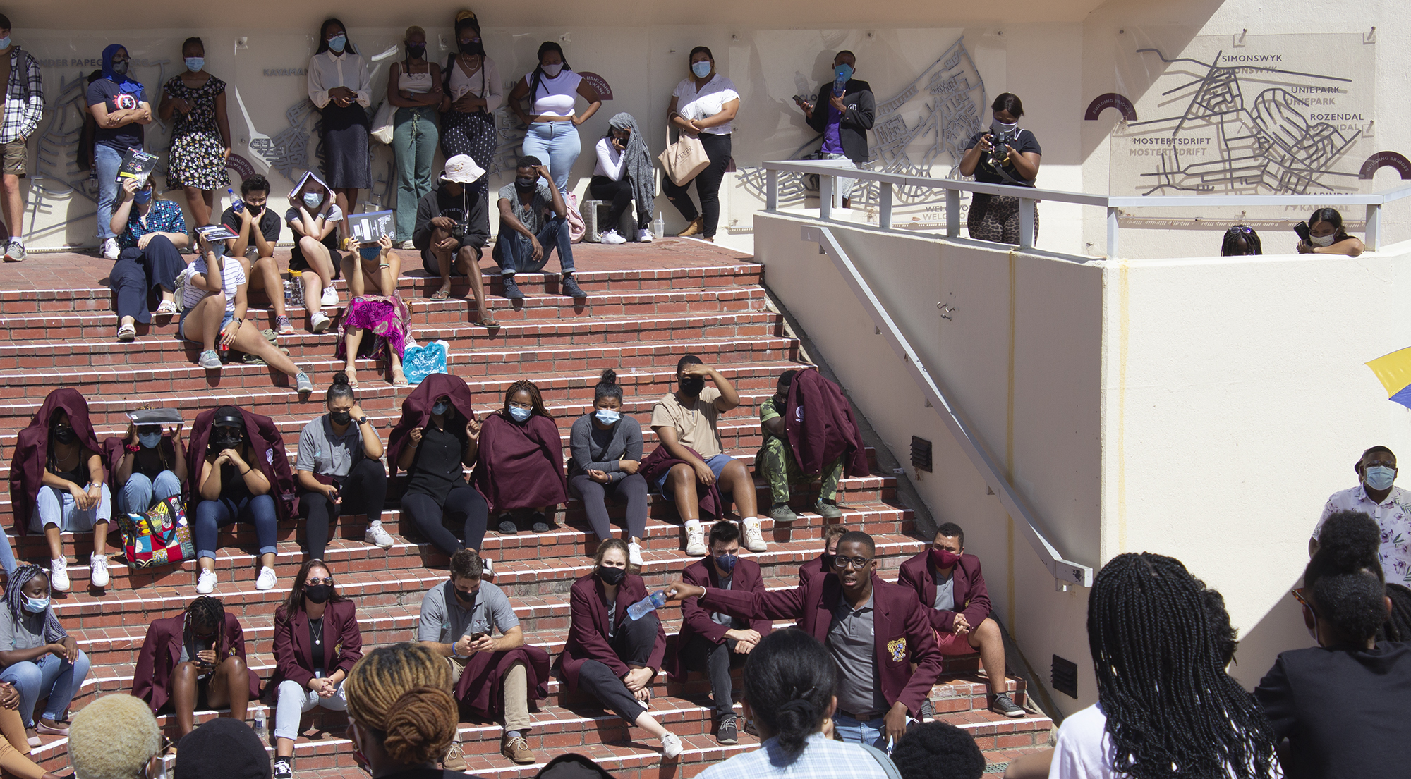 It’s quietly bustling at Stellenbosch University, despite students raising a number of grievances