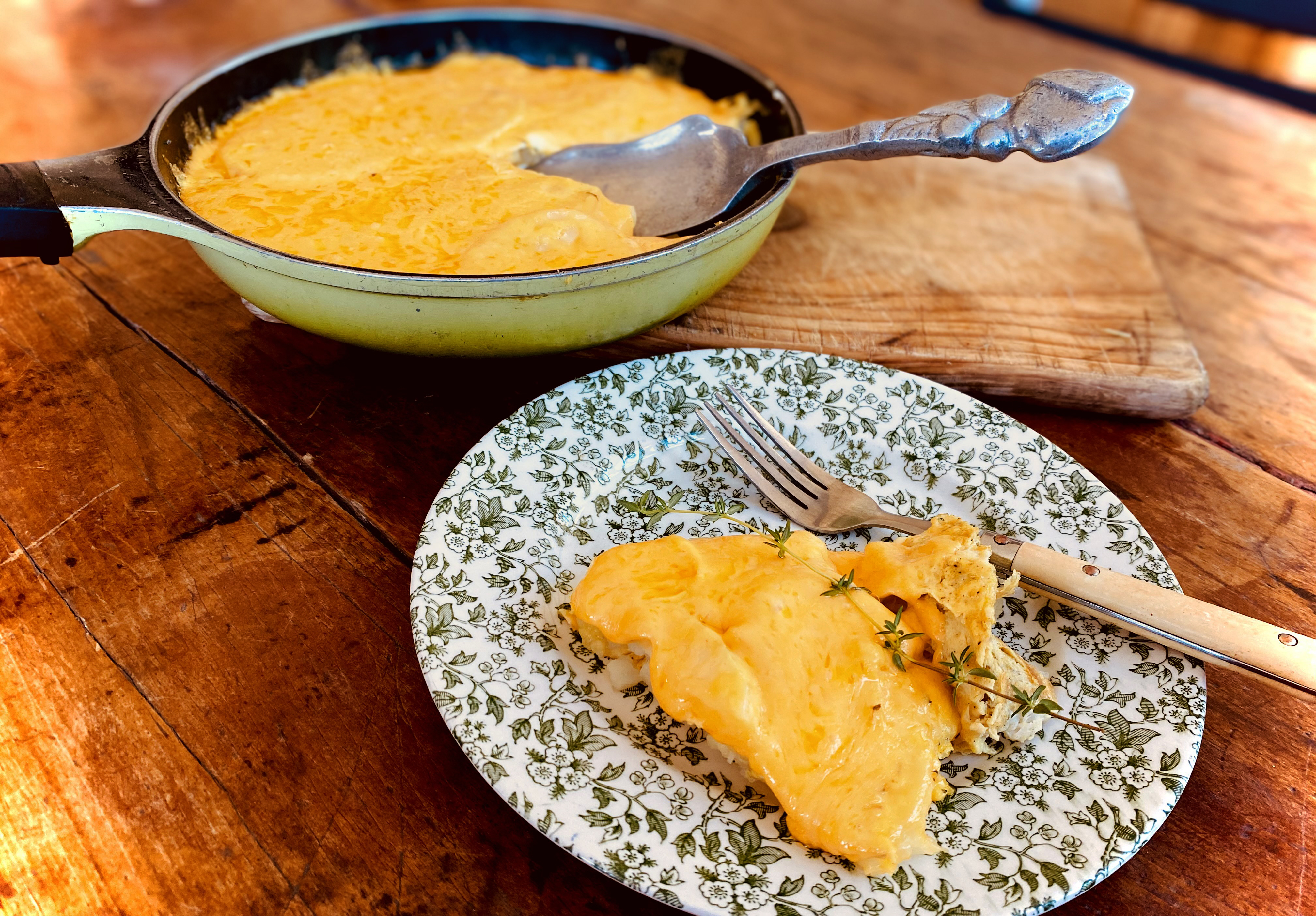 What’s cooking today: Cheesy potato breakfast pan