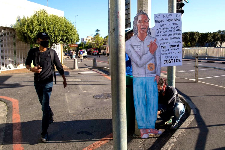 Cape Town artist hopes portrait of dead sex worker will haunt police