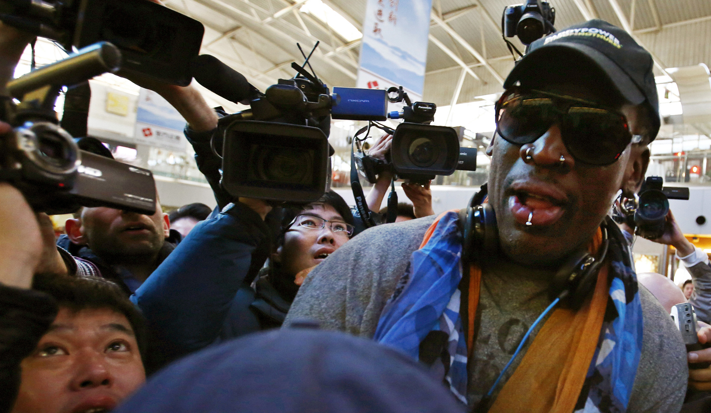 Apologetic Rodman heads for North Korean leader's ski resort