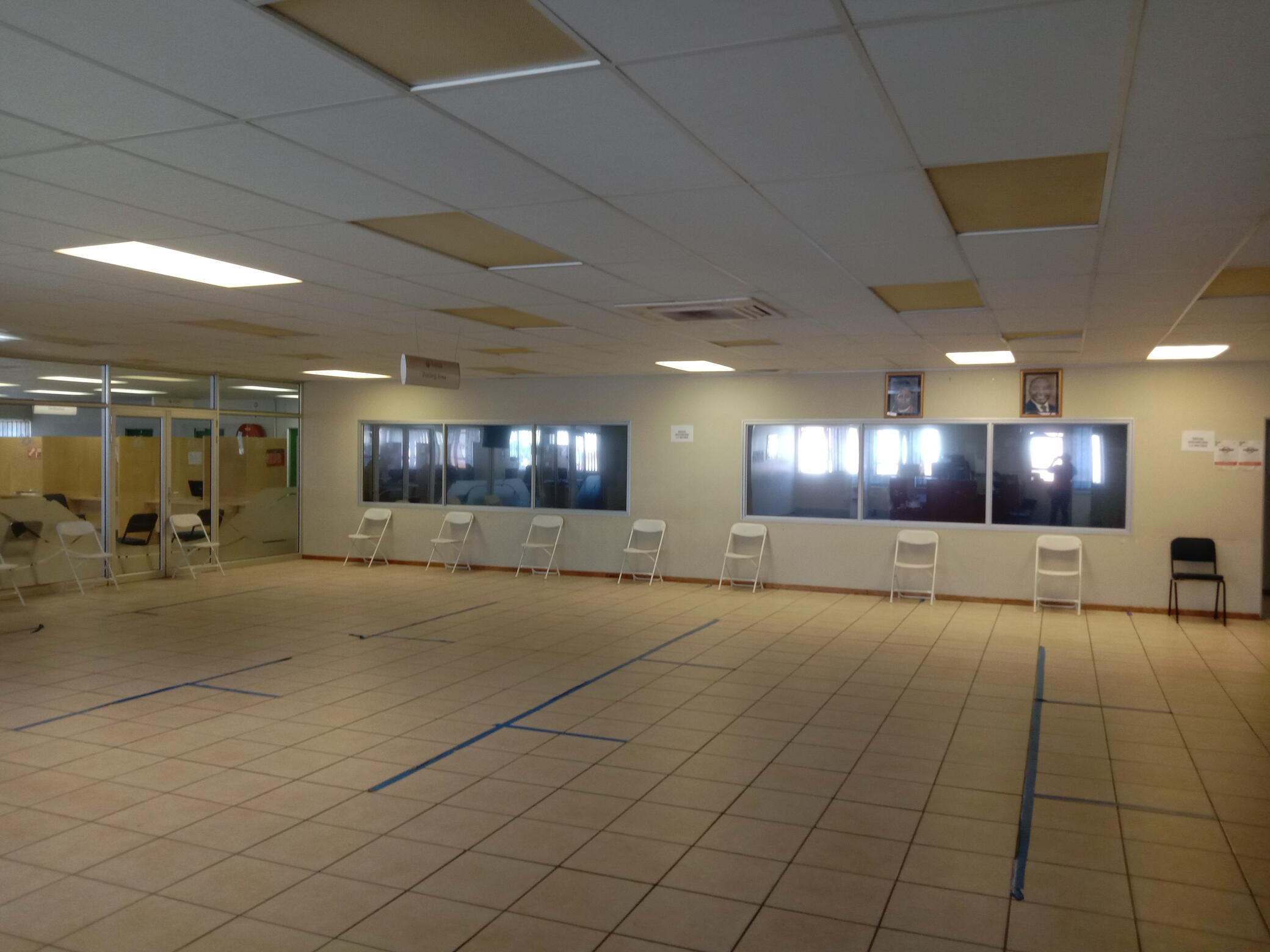 SASSA office only serves 50 people a day. This is what it looked like at 1:30pm