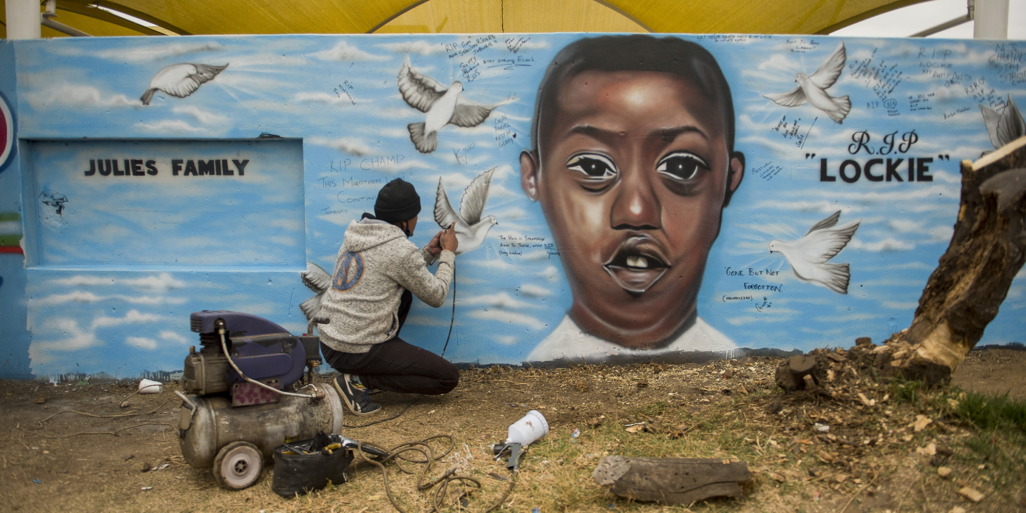 Artist pays tribute to slain teenager