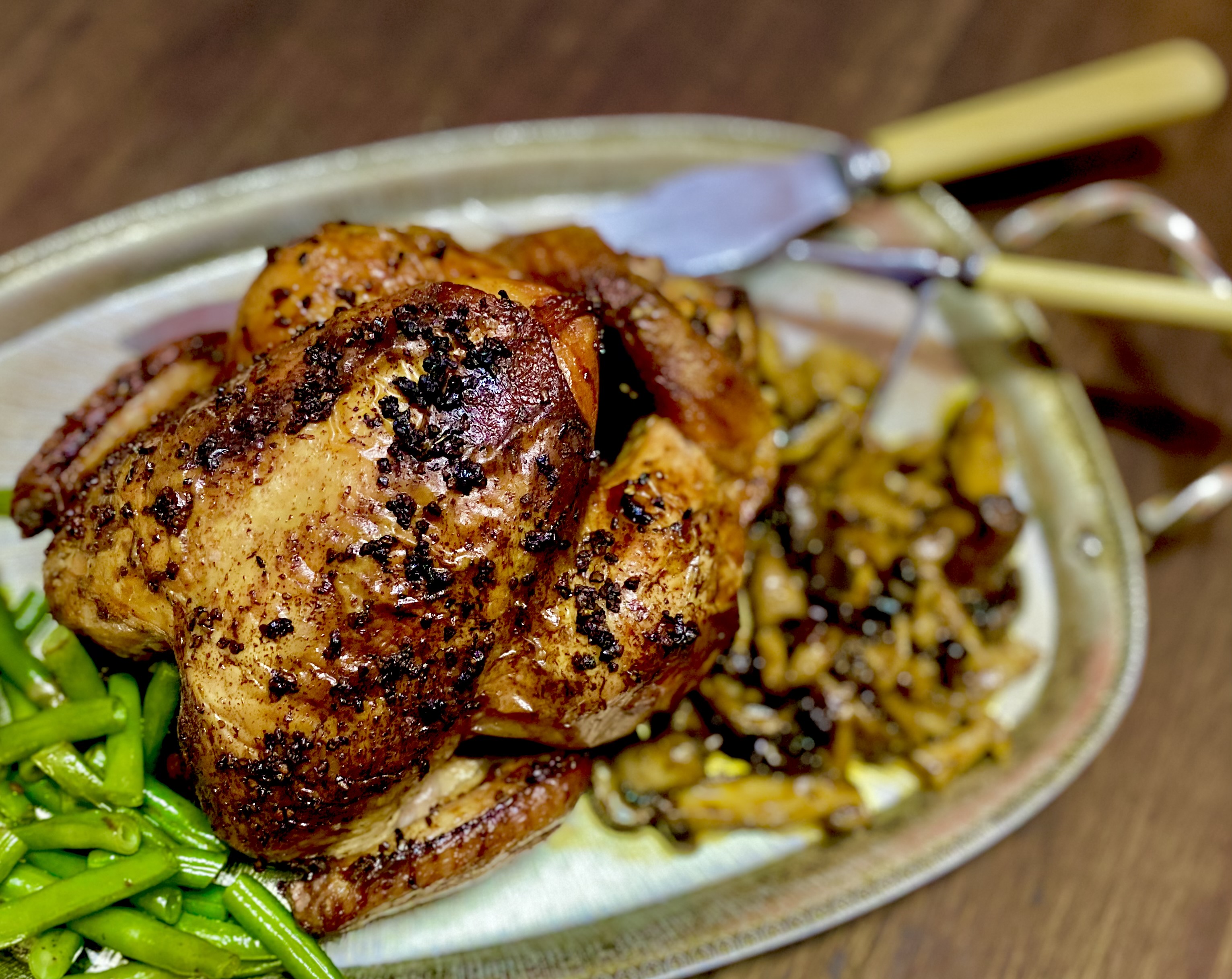 What’s cooking today: Garlic-soy roast chicken