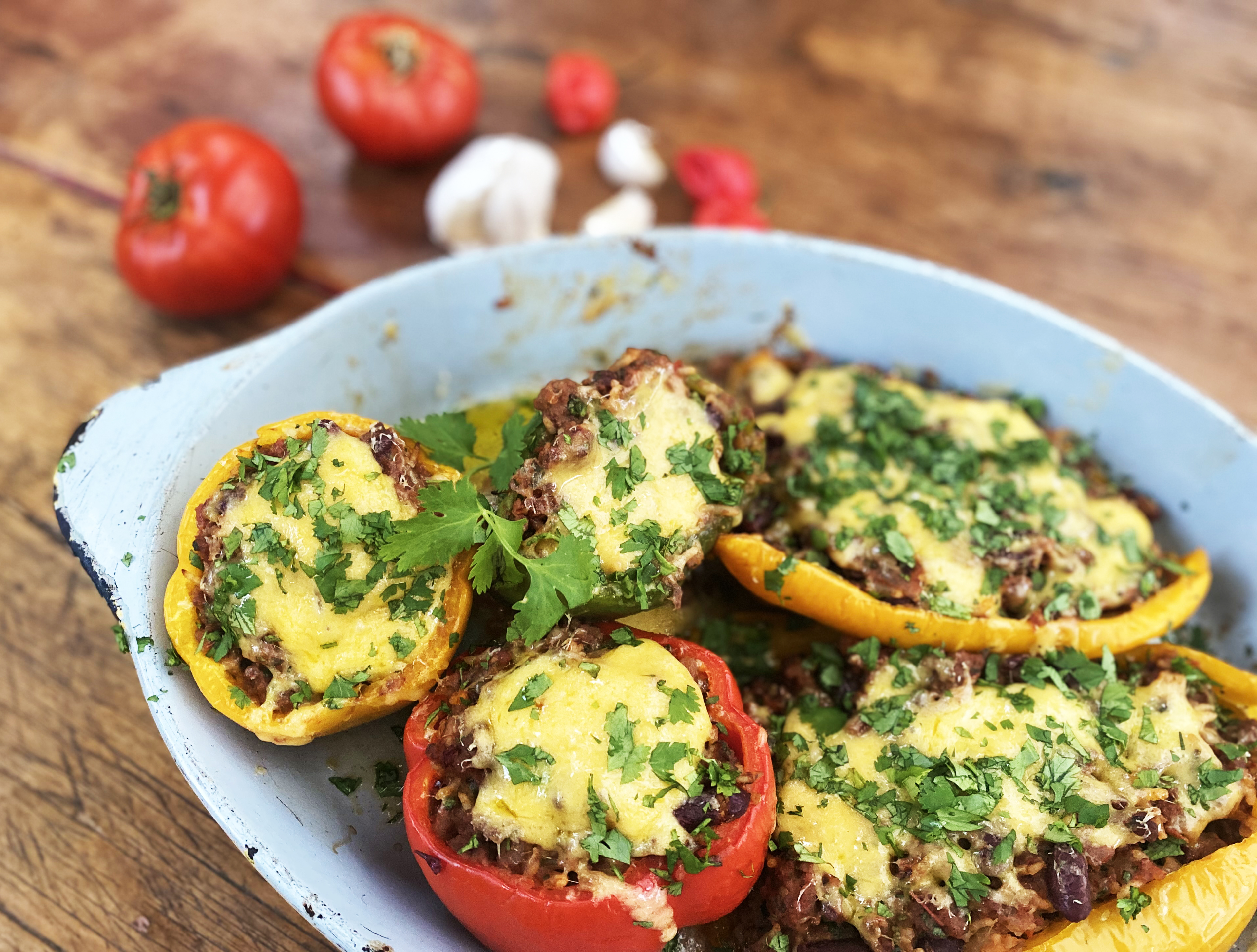 What’s cooking today: Stuffed peppers Mexican-style