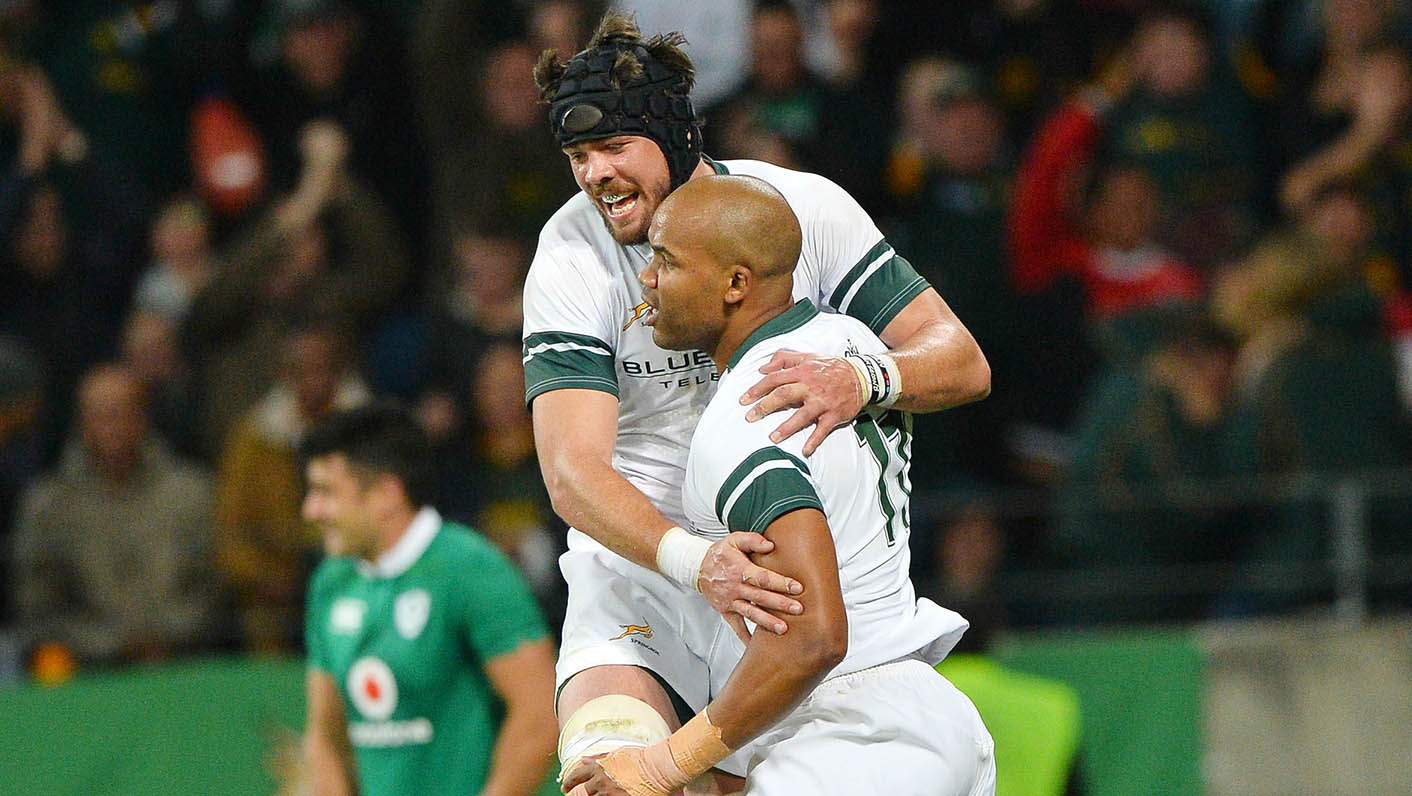 Last-grasp try spares Boks' blushes against Argentina