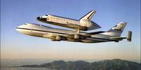 A Boeing 747-100 modified to carry the space shuttle. (NASA, public domain.)