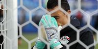  Egypt's goalkeeper Essam El-Hadary prepares for the FIFA World Cup 2018 group A preliminary round soccer match between Saudi Arabia and Egypt in Volgograd, Russia, 25 June 2018. EPA-EFE/SERGEI ILNITSKY <br>(RESTRICTIONS APPLY: Editorial Use Only, not used in association with any commercial entity - Images must not be used in any form of alert service or push service of any kind including via mobile alert services, downloads to mobile devices or MMS messaging - Images must appear as still images and must not emulate match action video footage - No alteration is made to, and no text or image is superimposed over, any published image which: (a) intentionally obscures or removes a sponsor identification image; or (b) adds or overlays the commercial identification of any third party which is not officially associated with the FIFA World Cup)  EPA-EFE/SERGEI ILNITSKY   EDITORIAL USE ONLY